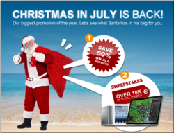 Christmas in July - Save 50% off